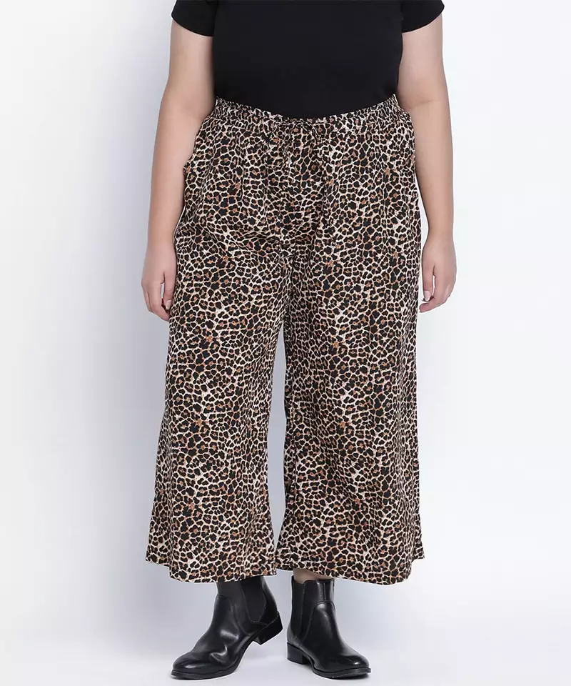 Criskey animal print plus size Elasticated pant