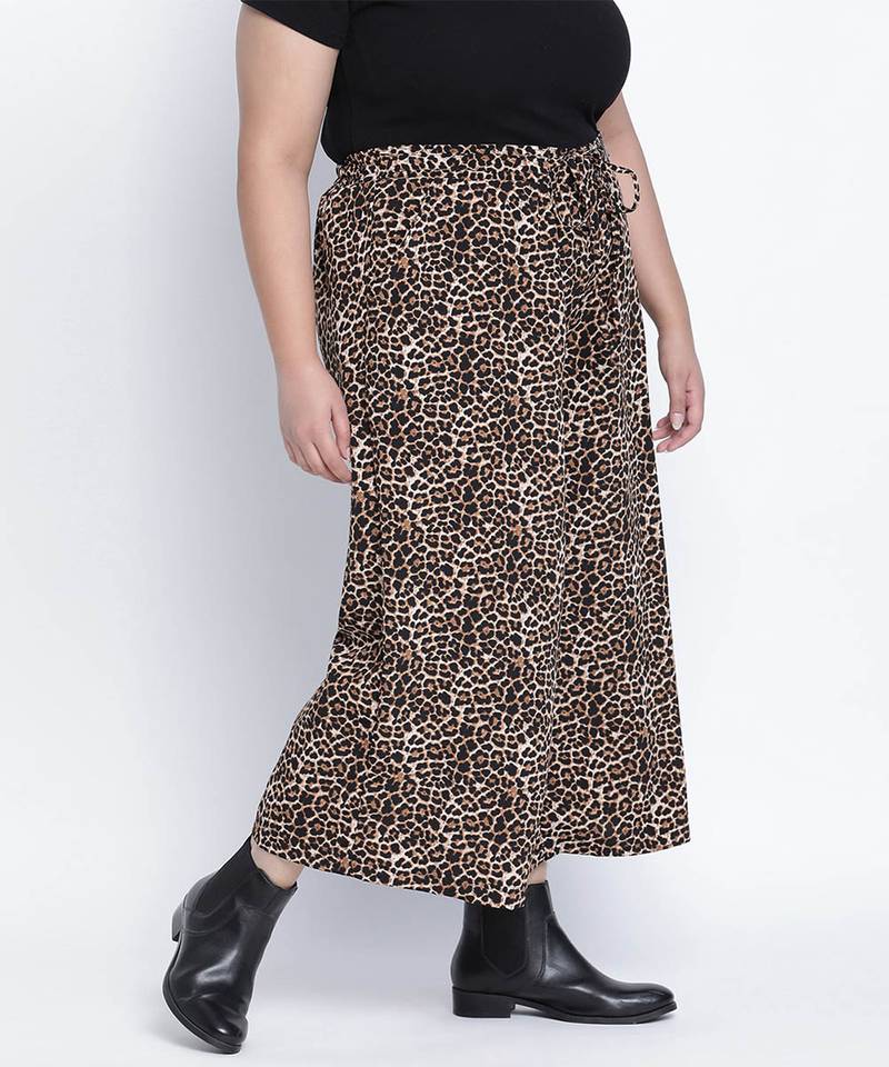 Criskey animal print plus size Elasticated pant