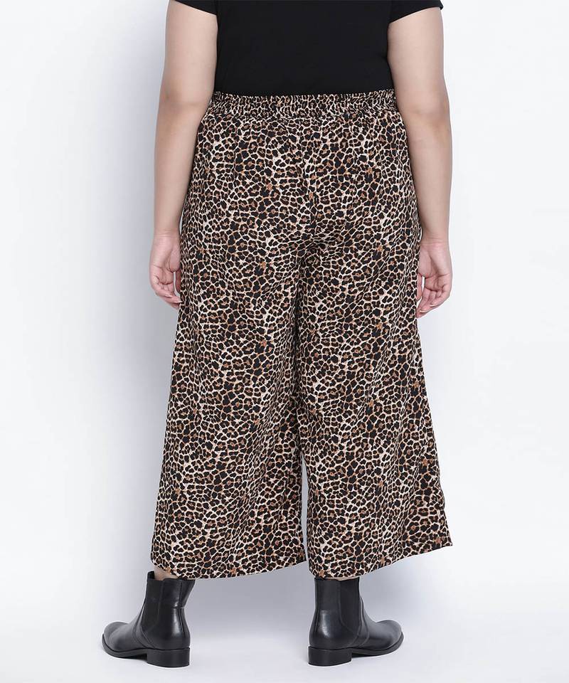 Criskey animal print plus size Elasticated pant