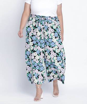 Shinneer printedistic multicolor plus size Elasticated pant 1