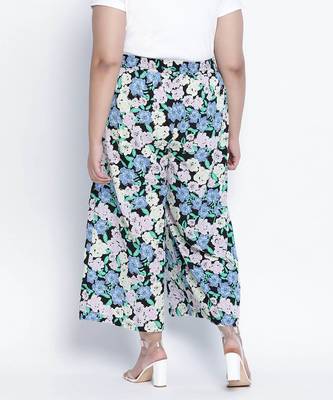 Shinneer printedistic multicolor plus size Elasticated pant 4