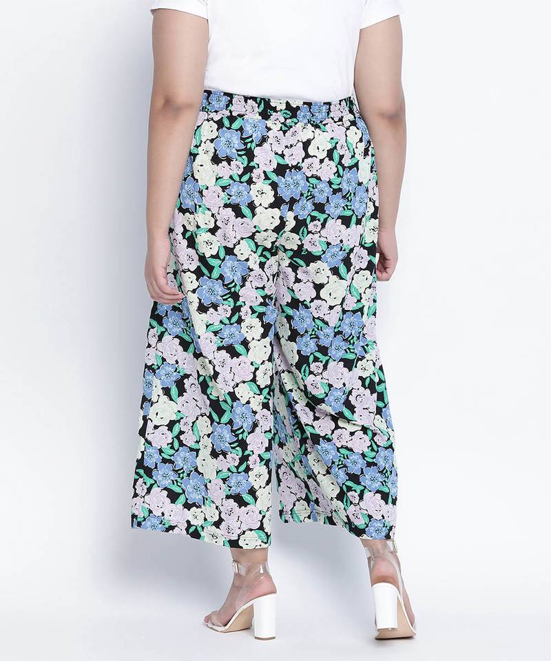 Shinneer printedistic multicolor plus size Elasticated pant