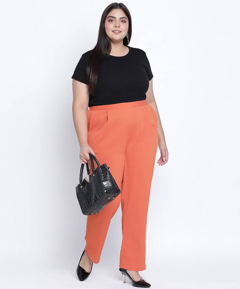Trapple hey way orange plus szie pant