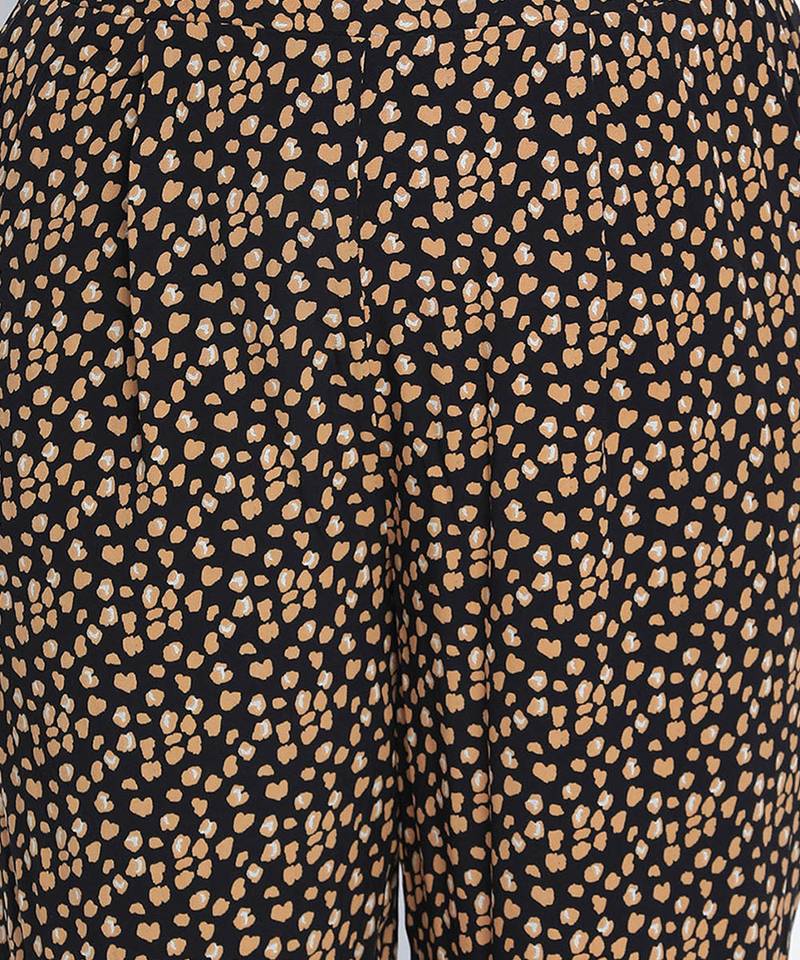 Brownie brown Animal printed plus size  pant
