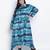 Celestical trendy  tie dye  button down plus  size  dress