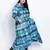 Celestical trendy  tie dye  button down plus  size  dress