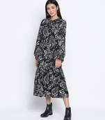 Stunner wink printed casual women dress