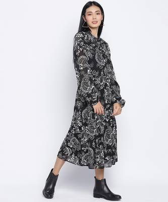 Stunner wink printed casual women dress 3