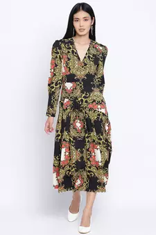 Deco Chic abstract printed women dress
