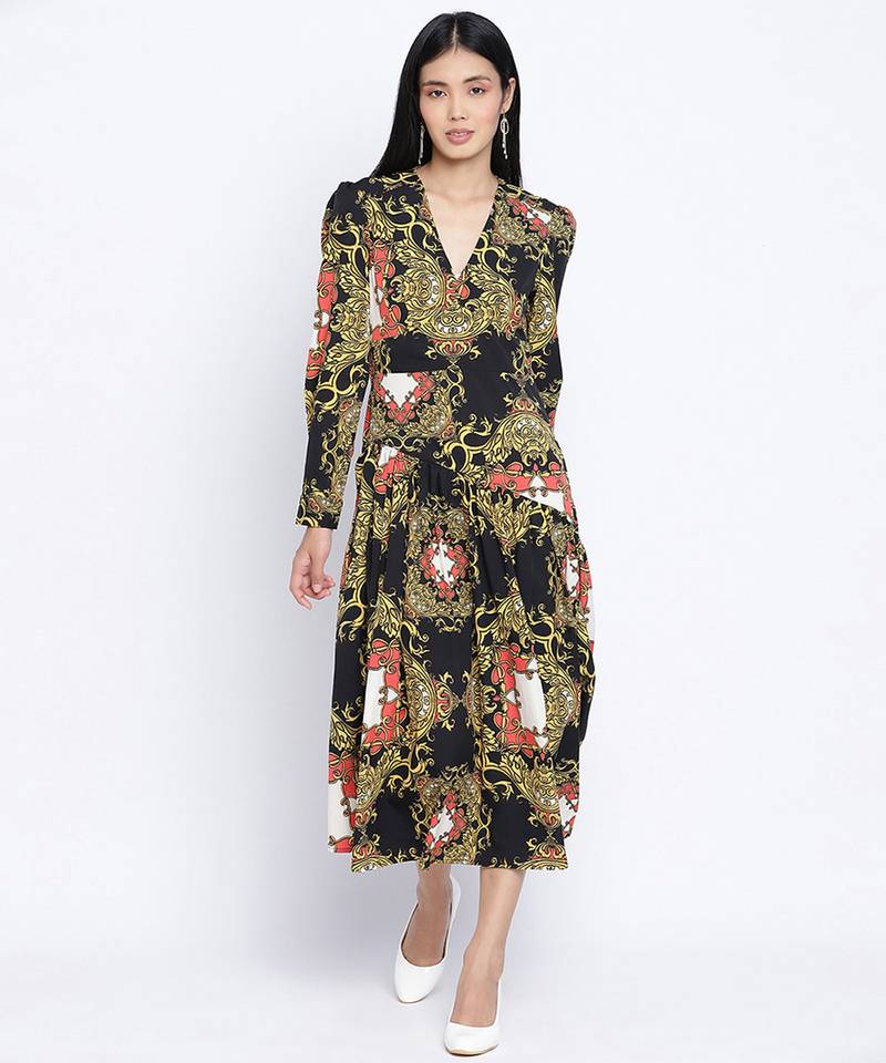 Deco Chic abstract printed women dress