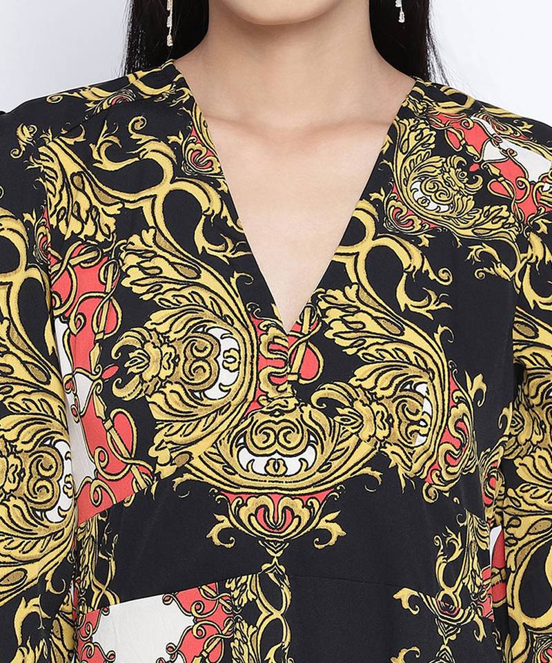 Deco Chic abstract printed women dress