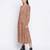 Gracious orange printed casual women dress