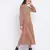 Gracious orange printed casual women dress