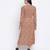 Gracious orange printed casual women dress