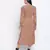 Gracious orange printed casual women dress