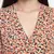 Gracious orange printed casual women dress