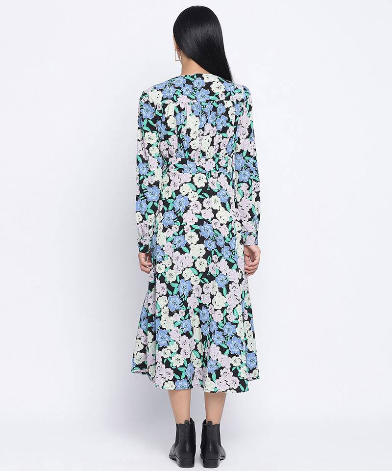Siren chic floral printed women dress