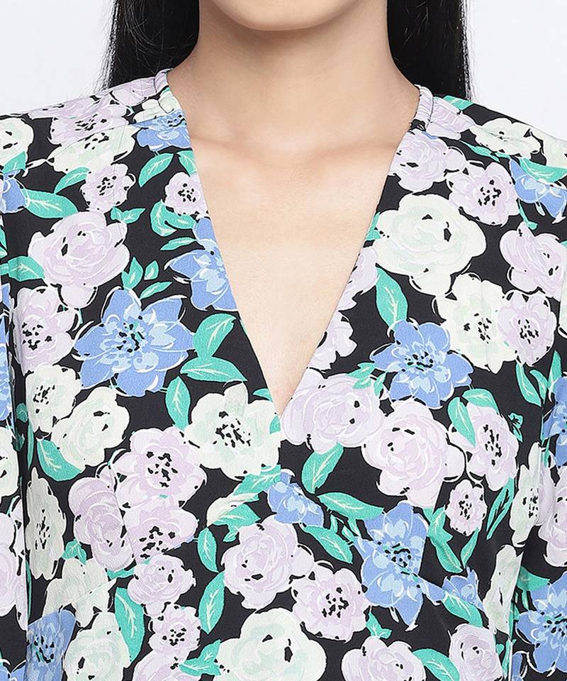 Siren chic floral printed women dress