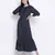 Exciting Blue printed causal women dress