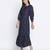 Exciting Blue printed causal women dress