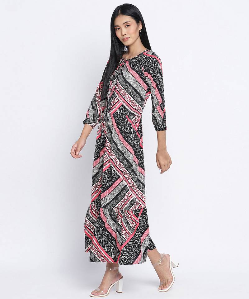 Divine wrap a-symetrical casual women dress