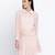 Delights peach Swissdot stylish women dress