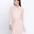 Delights peach Swissdot stylish women dress