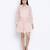 Delights peach Swissdot stylish women dress