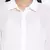 Grandeur white gathered Swissdot style women dress