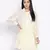 Suttle yellow gathered Swissdot style women dress