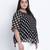 Blackablizz pleated polka printed plus size top