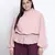 Taffy peach foil print  plus size  top
