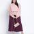 Taffy peach foil print  plus size  top