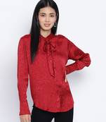 wonders red stylo women Viscose Dobby top