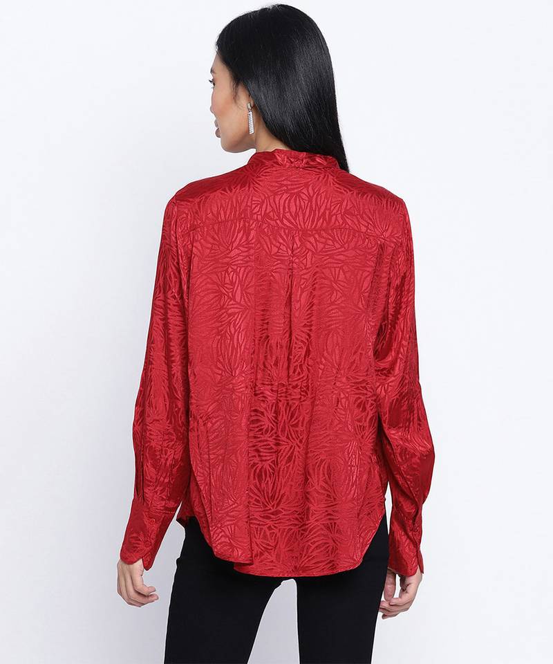 wonders red stylo women Viscose Dobby top