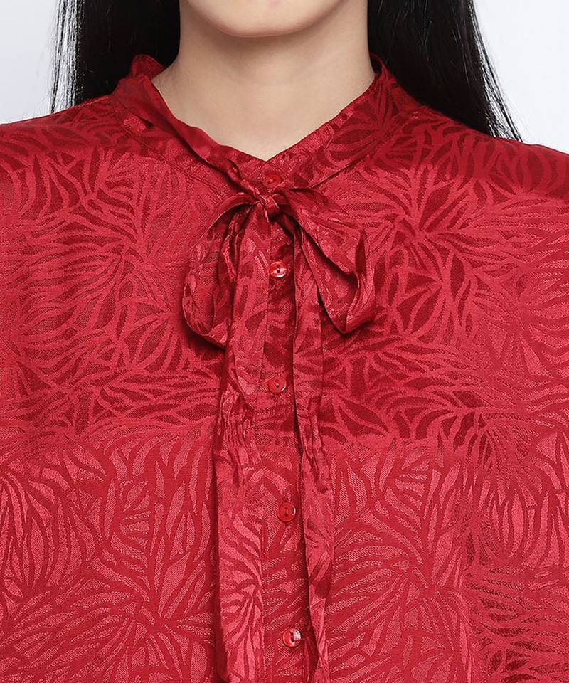 wonders red stylo women Viscose Dobby top