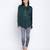 Hazzy  chic green women viscose dobby top