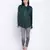 Hazzy  chic green women viscose dobby top