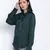 Hazzy  chic green women viscose dobby top
