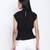 Femme fatal black color  bow style women top