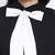 Femme fatal black color  bow style women top