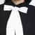 Femme fatal black color  bow style women top