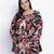 Fantallic tropical print plus size top