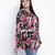 Fantallic tropical print plus size top