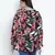 Fantallic tropical print plus size top