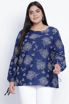 high vibe floral print plus size top