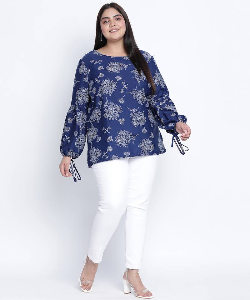 high vibe floral print plus size top