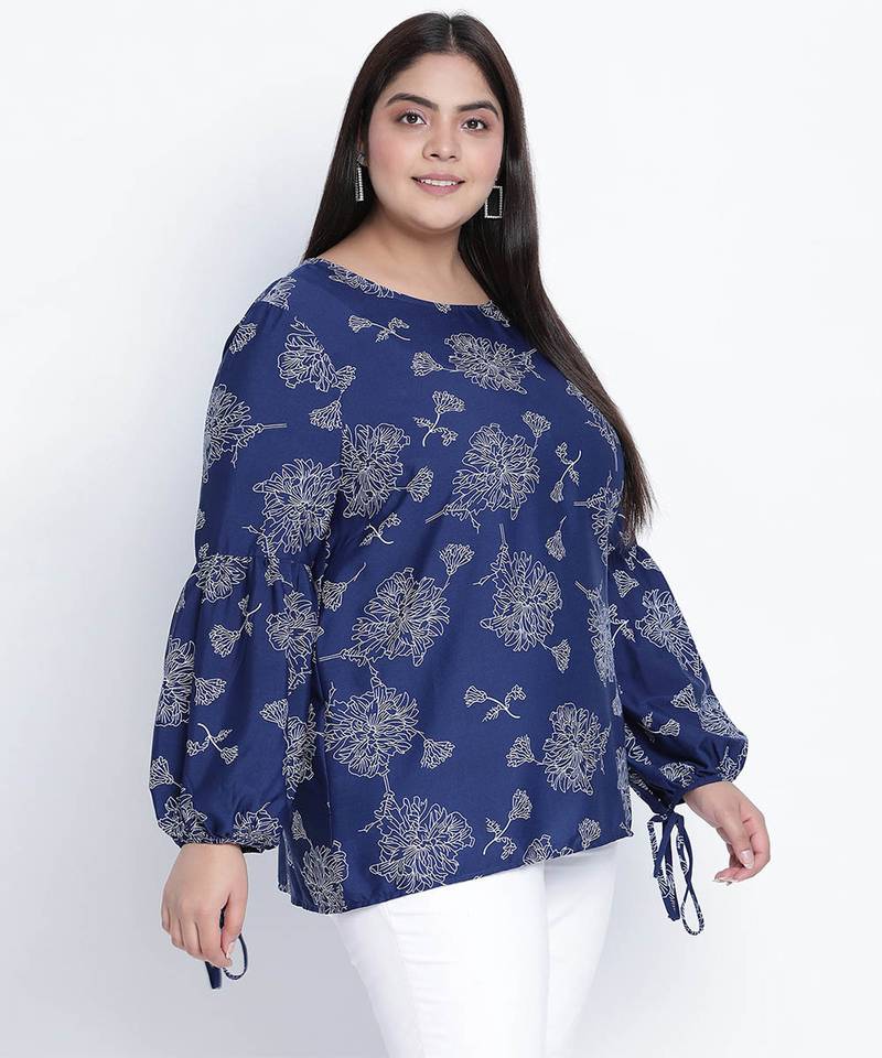 high vibe floral print plus size top
