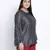 jaattic Black polka dot plus size top