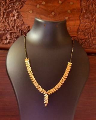 Twinkling Gold Plated Designer mangalsutra Necklace 2